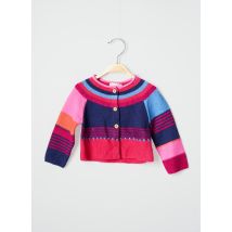 CATIMINI - Gilet manches longues rose en viscose - Fille - Taille TU - Modz