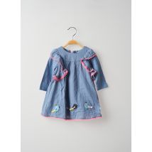 CATIMINI - Robe mi-longue bleu en coton - Fille - Taille TU - Modz