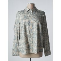 DEVERNOIS - Chemisier bleu en coton - Femme - Taille 48 - Modz