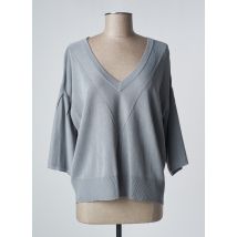 DEVERNOIS - Pull gris en viscose - Femme - Taille 38 - Modz