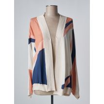 DEVERNOIS - Gilet manches longues jaune en soie - Femme - Taille 38 - Modz