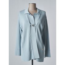 DEVERNOIS - Veste casual bleu en viscose - Femme - Taille 38 - Modz