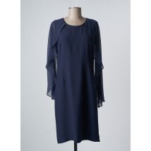 DEVERNOIS - Robe mi-longue bleu en polyester - Femme - Taille 38 - Modz