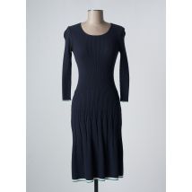 DEVERNOIS - Robe mi-longue bleu en viscose - Femme - Taille 36 - Modz