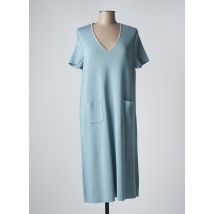 DEVERNOIS - Robe longue bleu en viscose pour femme - Taille 38 - Modz