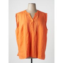 DEVERNOIS - Blouse orange en lin pour femme - Taille 40 - Modz
