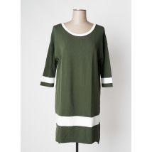 DEVERNOIS - Robe mi-longue vert en viscose - Femme - Taille 38 - Modz
