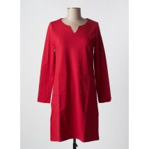 MALOKA - Robe mi-longue rouge en viscose - Femme - Taille 38 - Modz