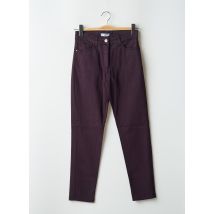 PAUL BRIAL - Pantalon slim violet en coton - Femme - Taille 34 - Modz