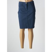 PAUL BRIAL - Jupe mi-longue bleu en coton - Femme - Taille 36 - Modz