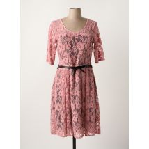 PAUL BRIAL - Robe mi-longue rose en nylon - Femme - Taille 36 - Modz