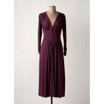 PAUL BRIAL - Robe longue violet en viscose - Femme - Taille 36 - Modz