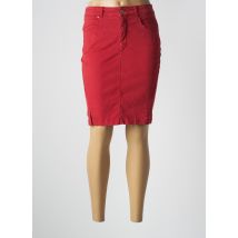 PAUL BRIAL - Jupe mi-longue rouge en coton - Femme - Taille 34 - Modz