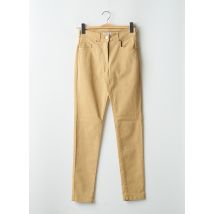 PAUL BRIAL - Pantalon slim marron en coton - Femme - Taille 46 - Modz