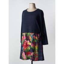 MALOKA - Robe mi-longue bleu en polyester - Femme - Taille 46 - Modz