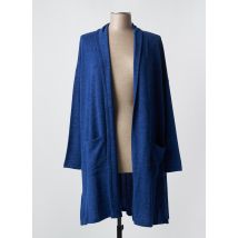 MALOKA - Gilet manches longues bleu en polyester - Femme - Taille 44 - Modz