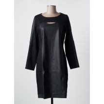MALOKA - Robe mi-longue noir en viscose - Femme - Taille 38 - Modz