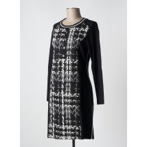 MALOKA - Robe mi-longue noir en viscose - Femme - Taille 38 - Modz
