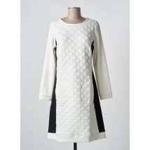 MALOKA - Robe pull blanc en coton - Femme - Taille 38 - Modz