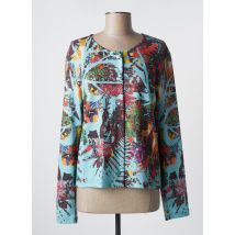MALOKA - Gilet manches longues bleu en polyester - Femme - Taille 38 - Modz