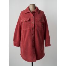 C'EST BEAU LA VIE - Manteau long rose en polyester - Femme - Taille 46 - Modz