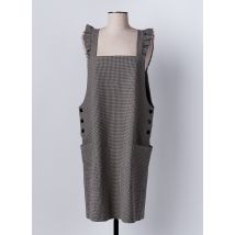 C'EST BEAU LA VIE - Robe mi-longue marron en polyurethane - Femme - Taille 40 - Modz