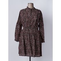 C'EST BEAU LA VIE - Robe mi-longue marron en coton - Femme - Taille 44 - Modz