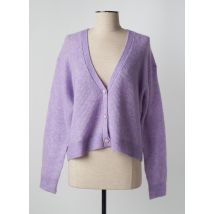 JULIE GUERLANDE - Gilet manches longues violet en nylon - Femme - Taille 40 - Modz