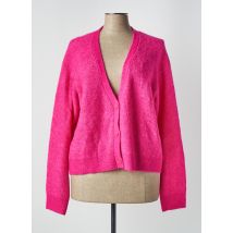 JULIE GUERLANDE - Gilet manches longues rose en nylon - Femme - Taille 42 - Modz