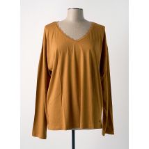 C'EST BEAU LA VIE - T-shirt marron en coton - Femme - Taille 40 - Modz