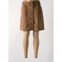 C'EST BEAU LA VIE - Jupe mi-longue marron en polyester - Femme - Taille 42 - Modz