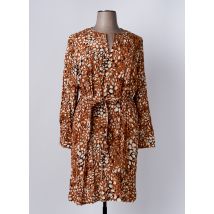 DIANE LAURY - Robe mi-longue marron en viscose - Femme - Taille 42 - Modz
