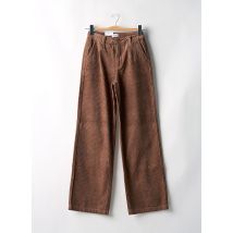 C'EST BEAU LA VIE - Pantalon large marron en coton - Femme - Taille 34 - Modz