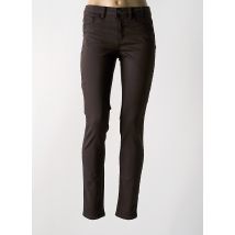 C'EST BEAU LA VIE - Pantalon slim marron en viscose - Femme - Taille 36 - Modz