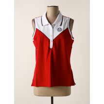 DELAHAYE - Polo rouge en coton - Femme - Taille 38 - Modz
