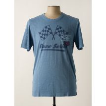 DELAHAYE - T-shirt bleu petrole en coton - Homme - Taille L - Modz
