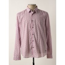 DELAHAYE - Chemise manches longues rose en coton - Homme - Taille S - Modz