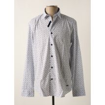 DELAHAYE - Chemise manches longues bleu marine en coton - Homme - Taille XL - Modz