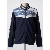 DELAHAYE - Gilet manches longues bleu marine en coton - Homme - Taille L - Modz