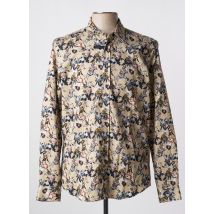DELAHAYE - Chemise manches longues beige en coton - Homme - Taille L - Modz