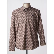 DELAHAYE - Chemise manches longues beige en coton - Homme - Taille L - Modz