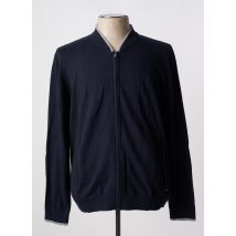 DELAHAYE - Gilet manches longues bleu marine en coton - Homme - Taille S - Modz