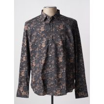 DELAHAYE - Chemise manches longues gris clair en coton - Homme - Taille L - Modz