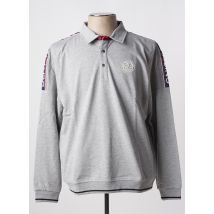 DELAHAYE - Polo gris multicolore en coton - Homme - Taille 3XL - Modz