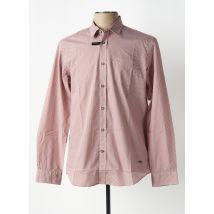 DELAHAYE - Chemise manches longues marron clair en coton - Homme - Taille L - Modz