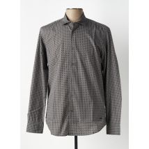 DELAHAYE - Chemise manches longues marron en coton - Homme - Taille L - Modz