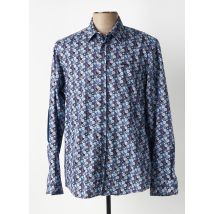 DELAHAYE - Chemise manches longues bleu marine en coton - Homme - Taille L - Modz