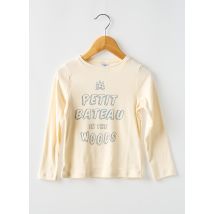 PETIT BATEAU - T-shirt blanc en coton - Fille - Taille TU - Modz