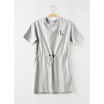CALVIN KLEIN - Robe courte gris en coton - Fille - Taille TU - Modz