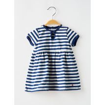 PETIT BATEAU - Robe mi-longue bleu en coton - Fille - Taille TU - Modz